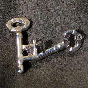 2 Schlüssel verchromt